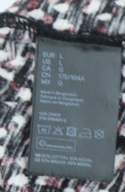H&M Women Multicoloured L Polka Dot Dress Jersey