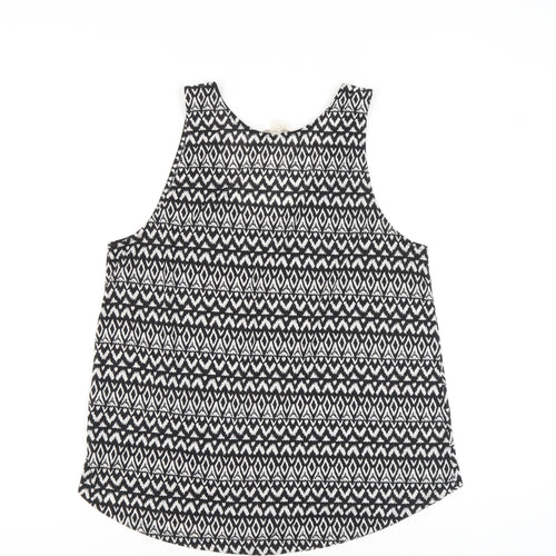 H&M Conscious Women's Black Geometric Tank Top