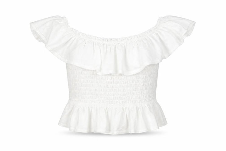 Miss Selfridge White Off the Shoulder Top, Size 10