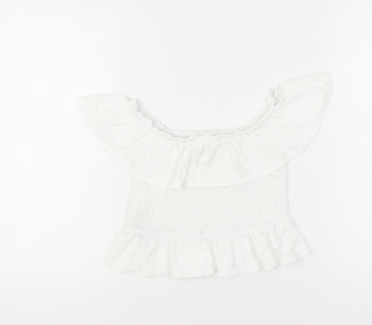 Miss Selfridge White Off the Shoulder Top, Size 10