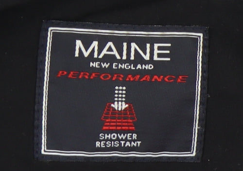 Maine Men's Black Windbreaker Jacket - L