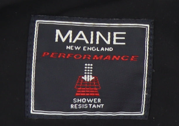 Maine Men's Black Windbreaker Jacket - L