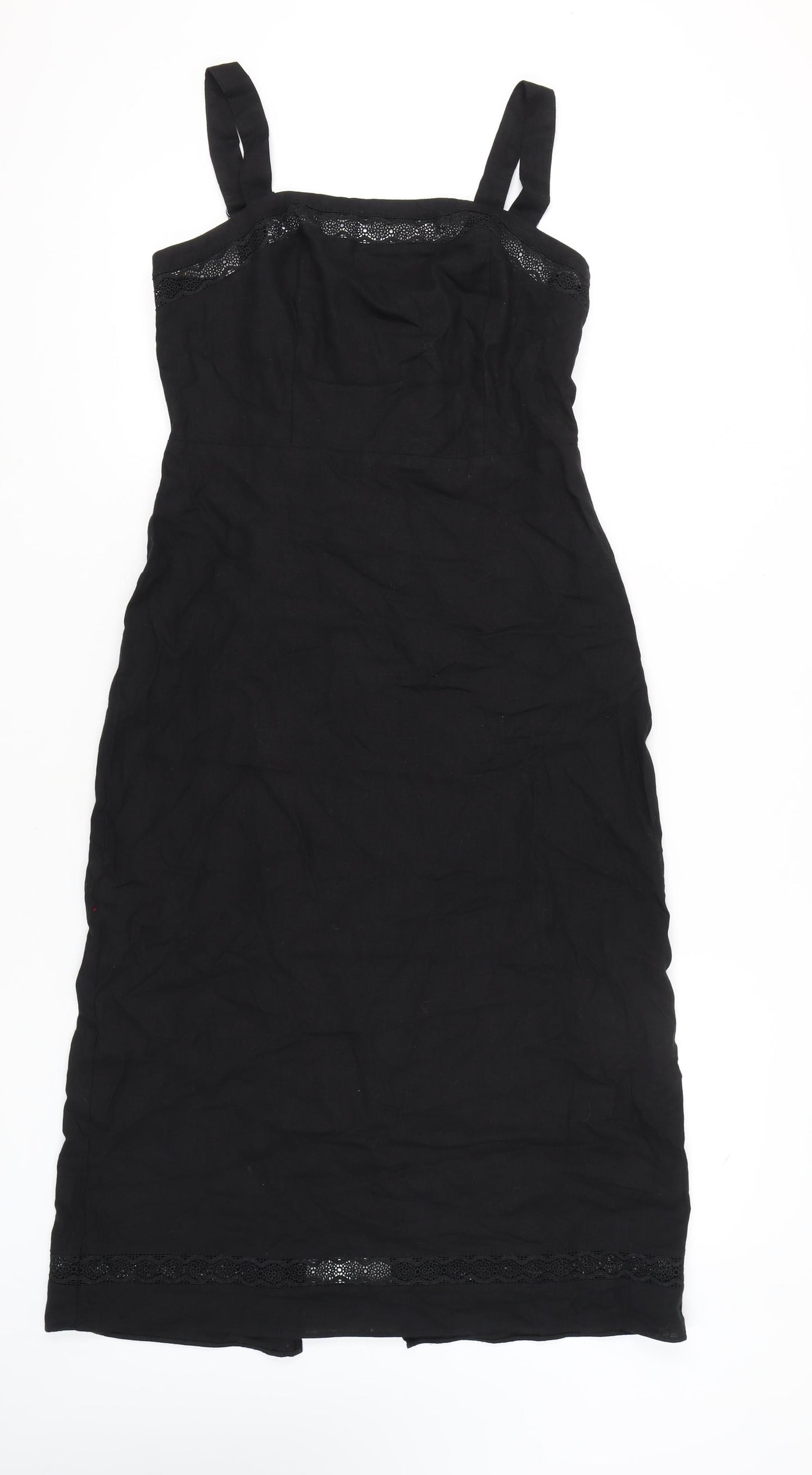 Marks and Spencer Women's Black Slip Dress, Size 12