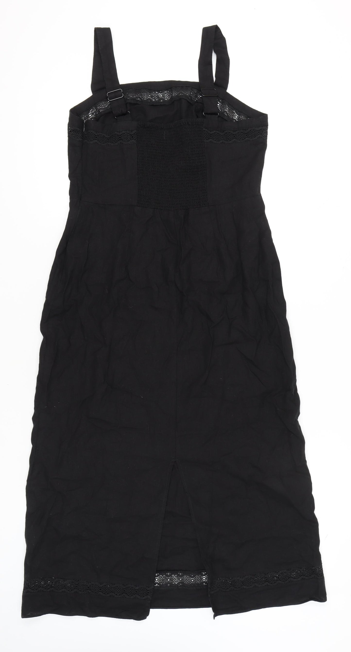 Marks and Spencer Women's Black Slip Dress, Size 12