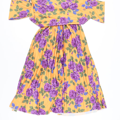 ASOS Women's Floral Dress, Multi, Size 8, Off Shoulder