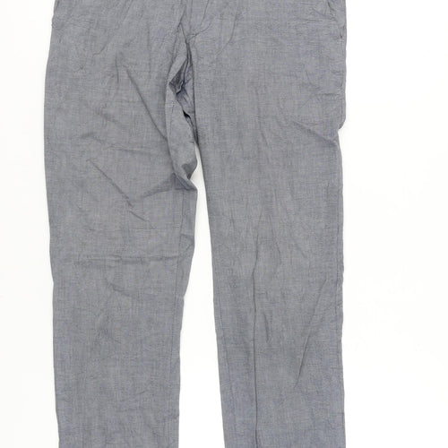 Next Men's Grey Chino Trousers, Size 30R, Casual