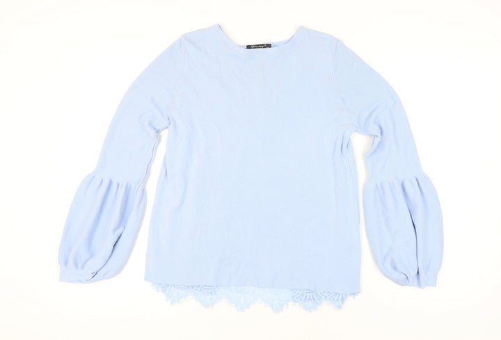 Finery Women's Blue Pullover Jumper L