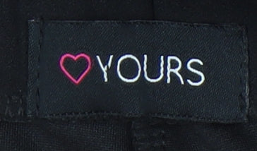 Yours Women's Black Leggings Size 16 Polyester Casual