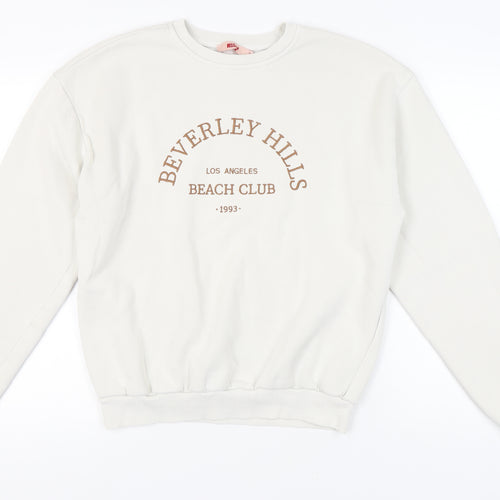 MISSPAP Women's Ivory Pullover Sweatshirt Size 10