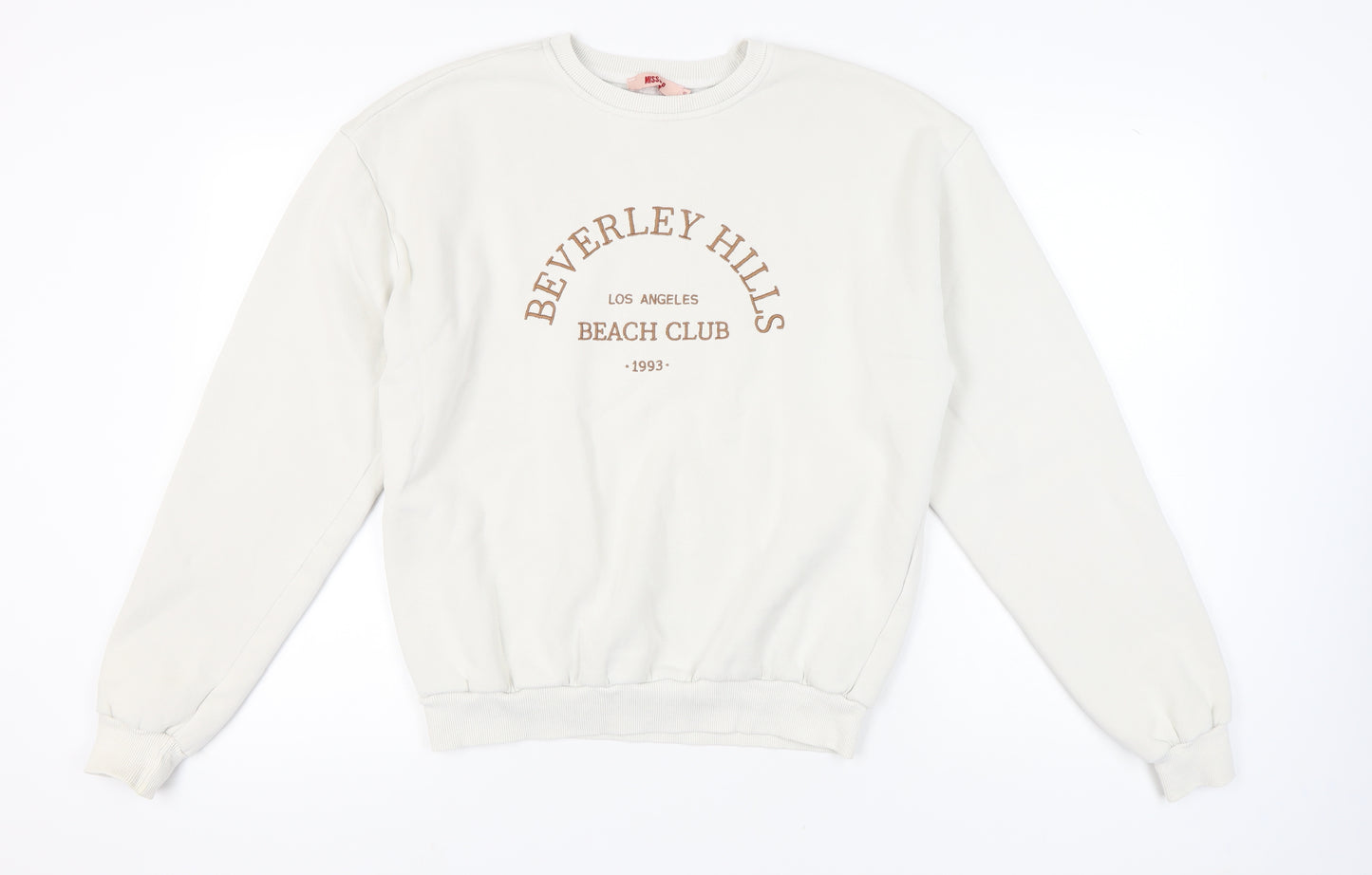 MISSPAP Women's Ivory Pullover Sweatshirt Size 10