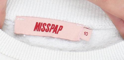 MISSPAP Women's Ivory Pullover Sweatshirt Size 10