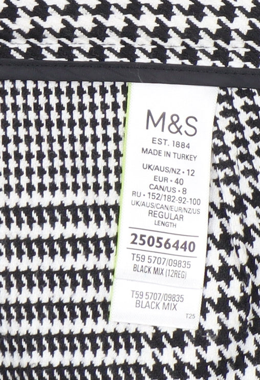 Marks and Spencer Women's Check Trousers Size 12