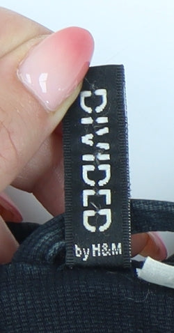 H&M Women's Black Cotton Pea Coat Size 12