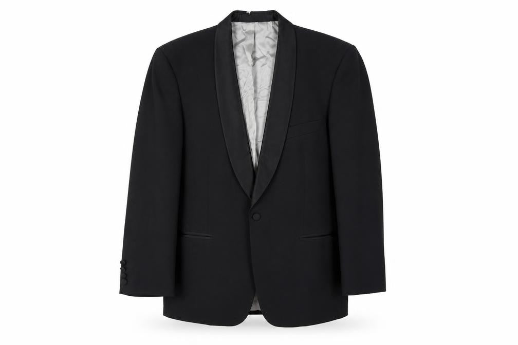 Front view of Marks & Spencer Men's Black Suit Jacket 40S