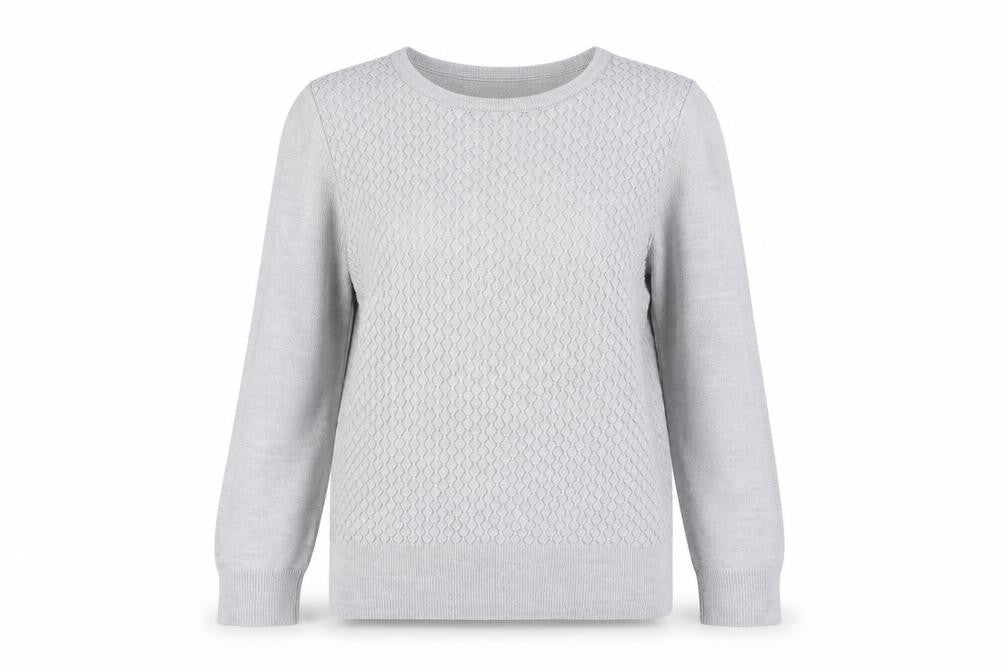 Front view of Marks & Spencer Women's Grey jumper, size 12