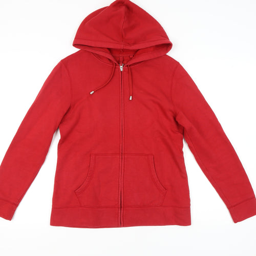 Yessica Women's Red M Full Zip Hoodie