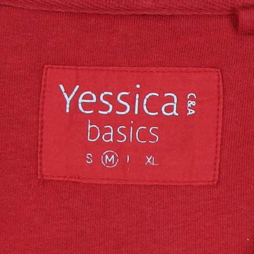 Yessica Women's Red M Full Zip Hoodie
