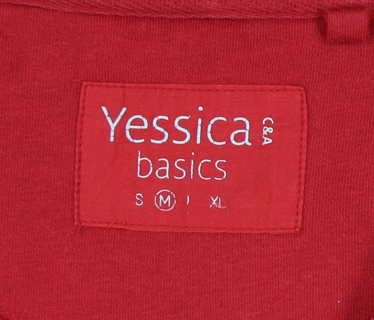 Yessica Women's Red M Full Zip Hoodie