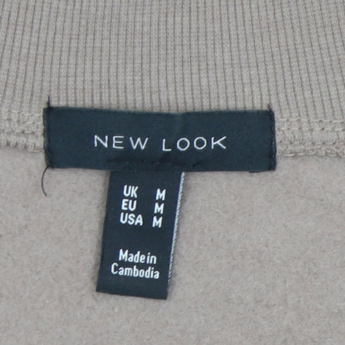 New Look Women's Brown Zip Sweatshirt Size M