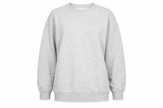 Front view of ASOS Women's Grey Pullover Sweatshirt, size 12, Casual Comfort