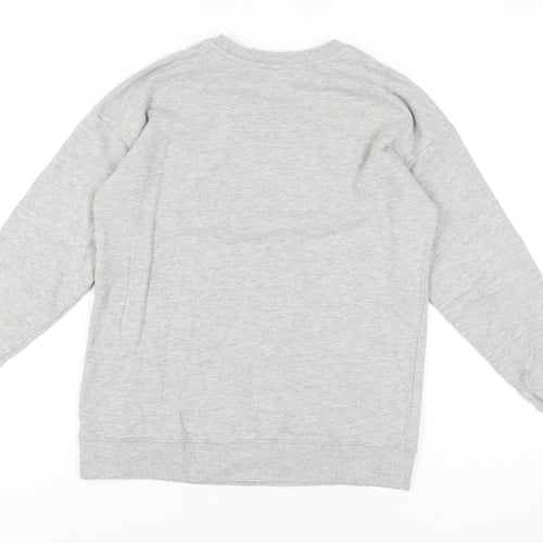 ASOS Women's Grey Pullover Sweatshirt, Size 12, Casual Comfort