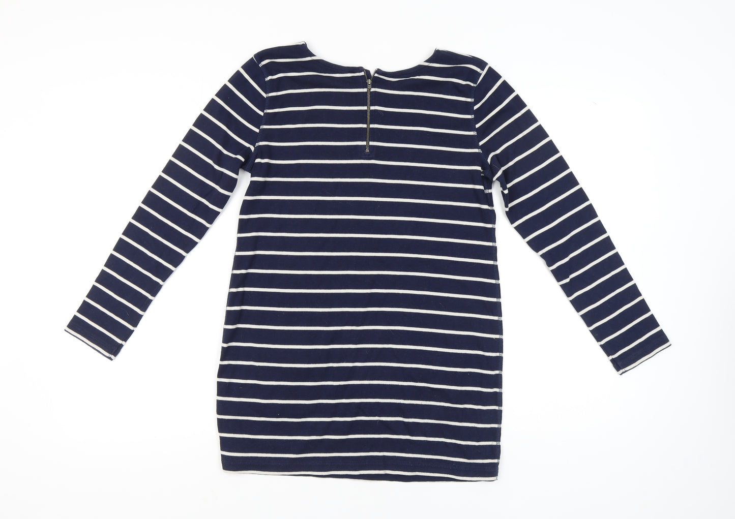 Marks and Spencer Women's Navy Striped Top, Size 14