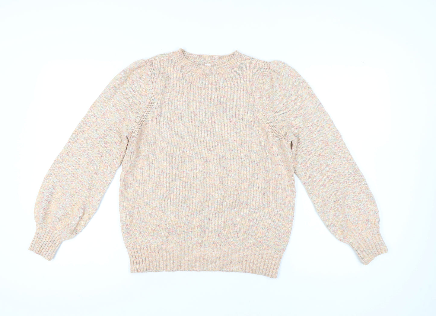 AND/OR Women's Beige Knit Pullover Jumper Size 8