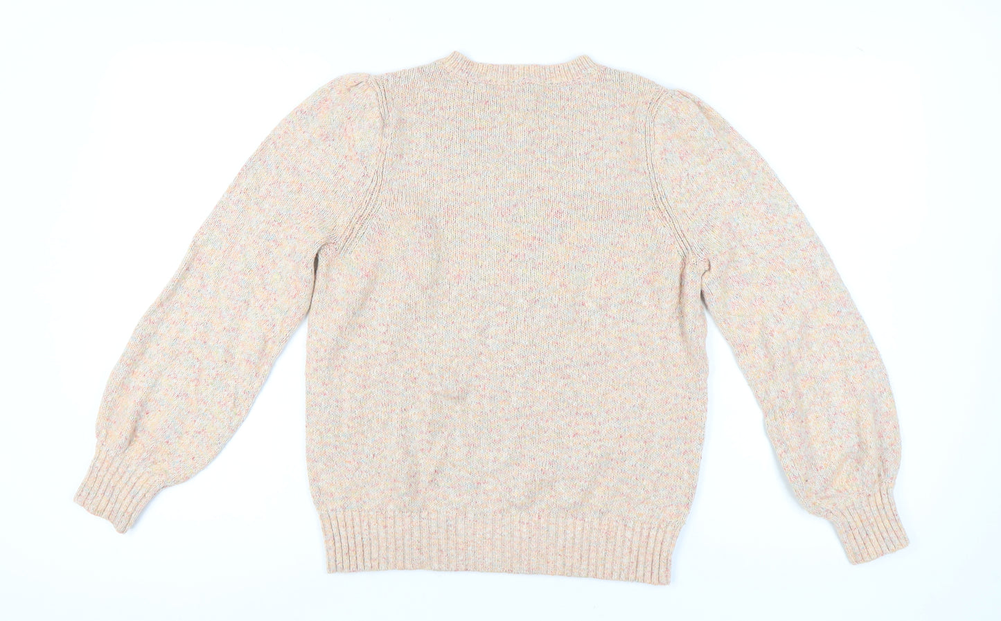 AND/OR Women's Beige Knit Pullover Jumper Size 8