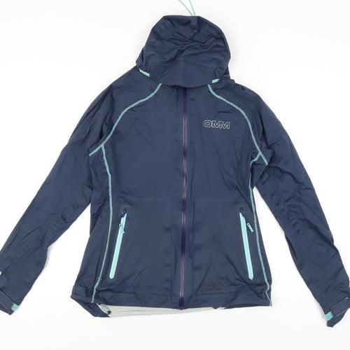 OMM Women's Blue Windbreaker Jacket M Athletic