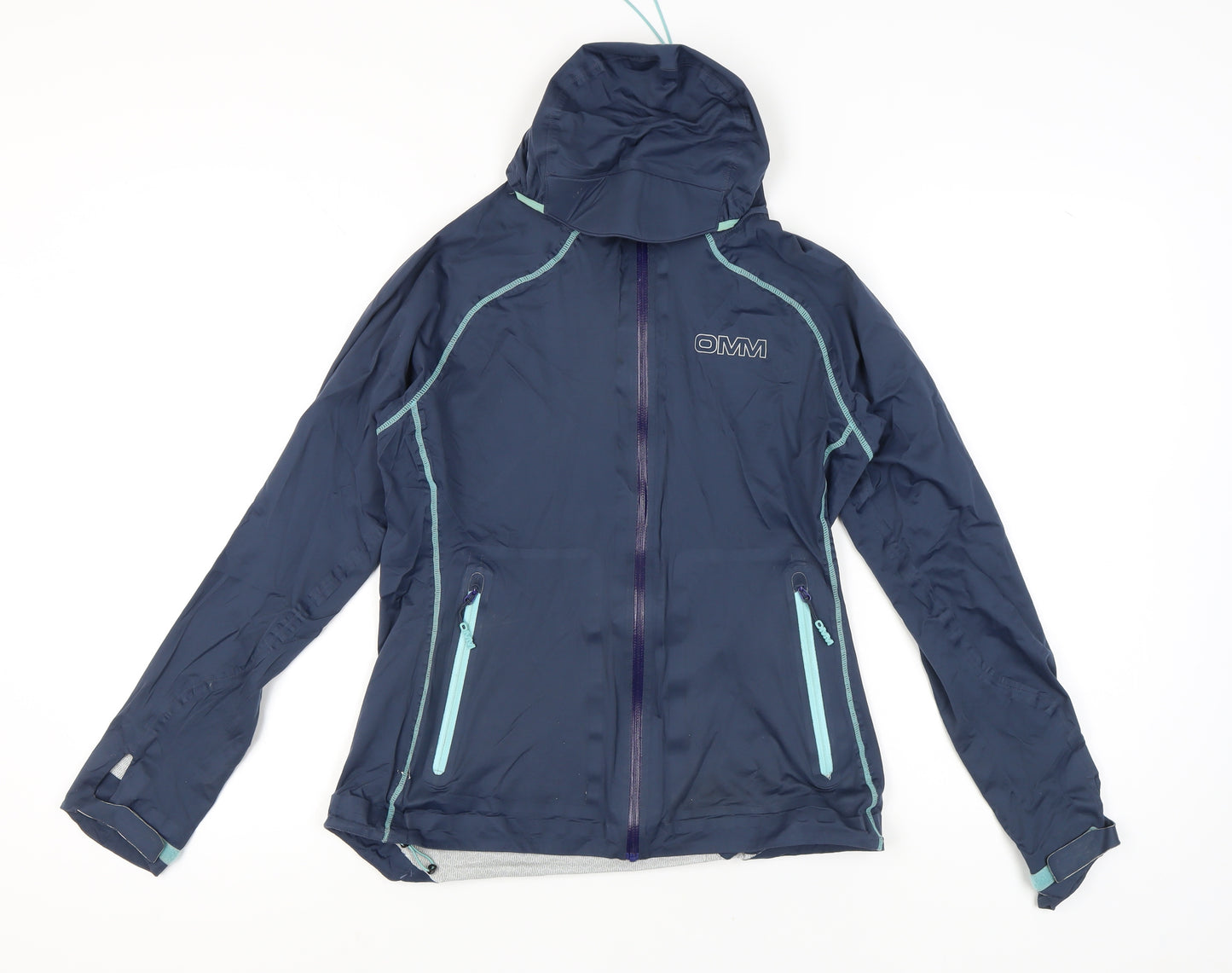 OMM Women's Blue Windbreaker Jacket M Athletic