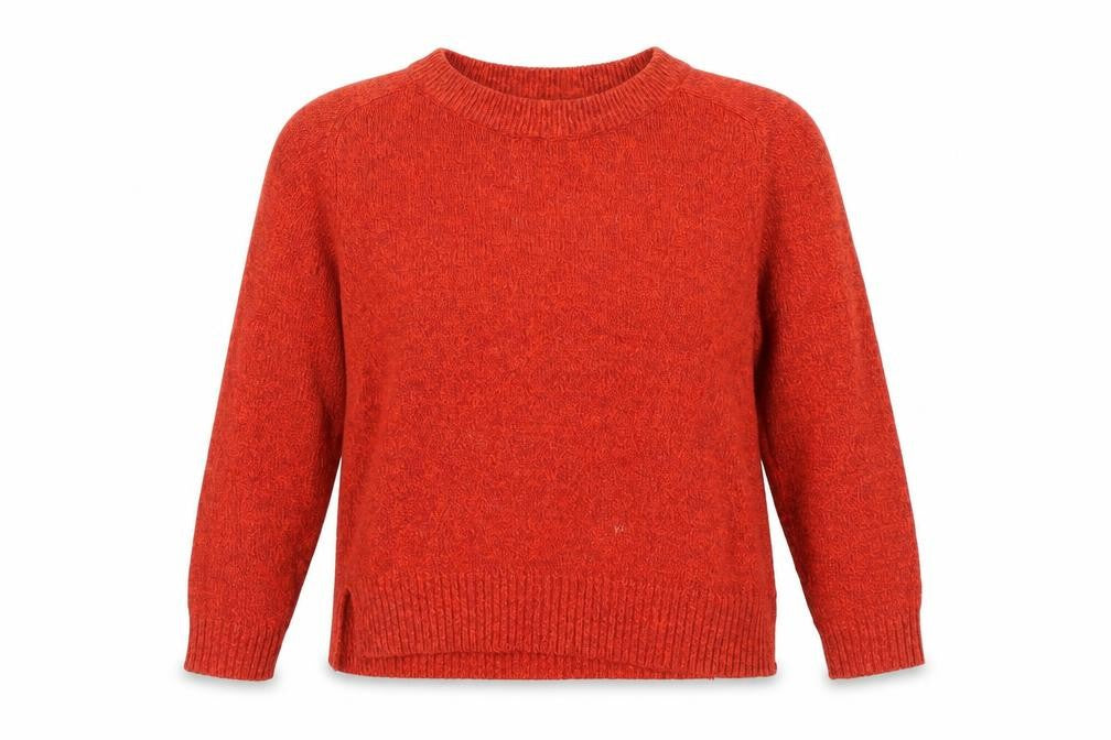 Front view of H&M Women’s Red jumper, size UK 14