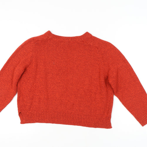 H&M Women’s Red Pullover Jumper Size 14