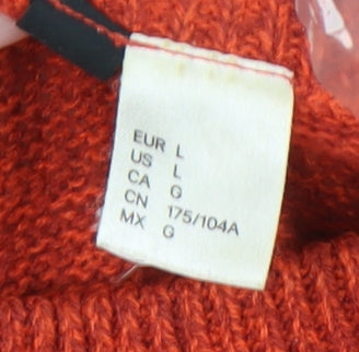 H&M Women’s Red Pullover Jumper Size 14