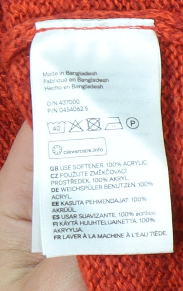 H&M Women’s Red Pullover Jumper Size 14