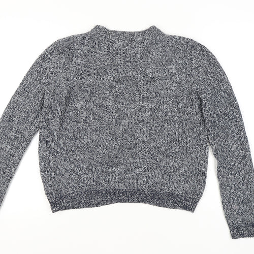 H&M Women's Grey Knit Pullover Jumper Size L