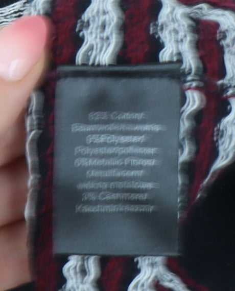 Antoni & Alison Women's Black Geometric Cardigan, Size S