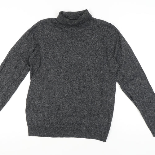 Next Men's Grey Roll Neck Pullover Jumper Size S