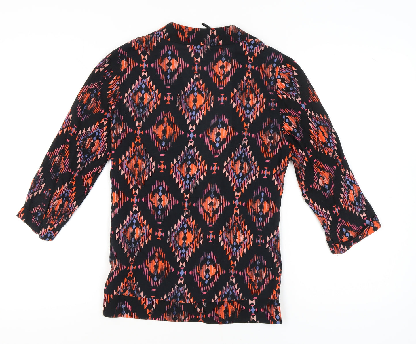 New Look Women's Multicoloured Geometric Blouse Size 8