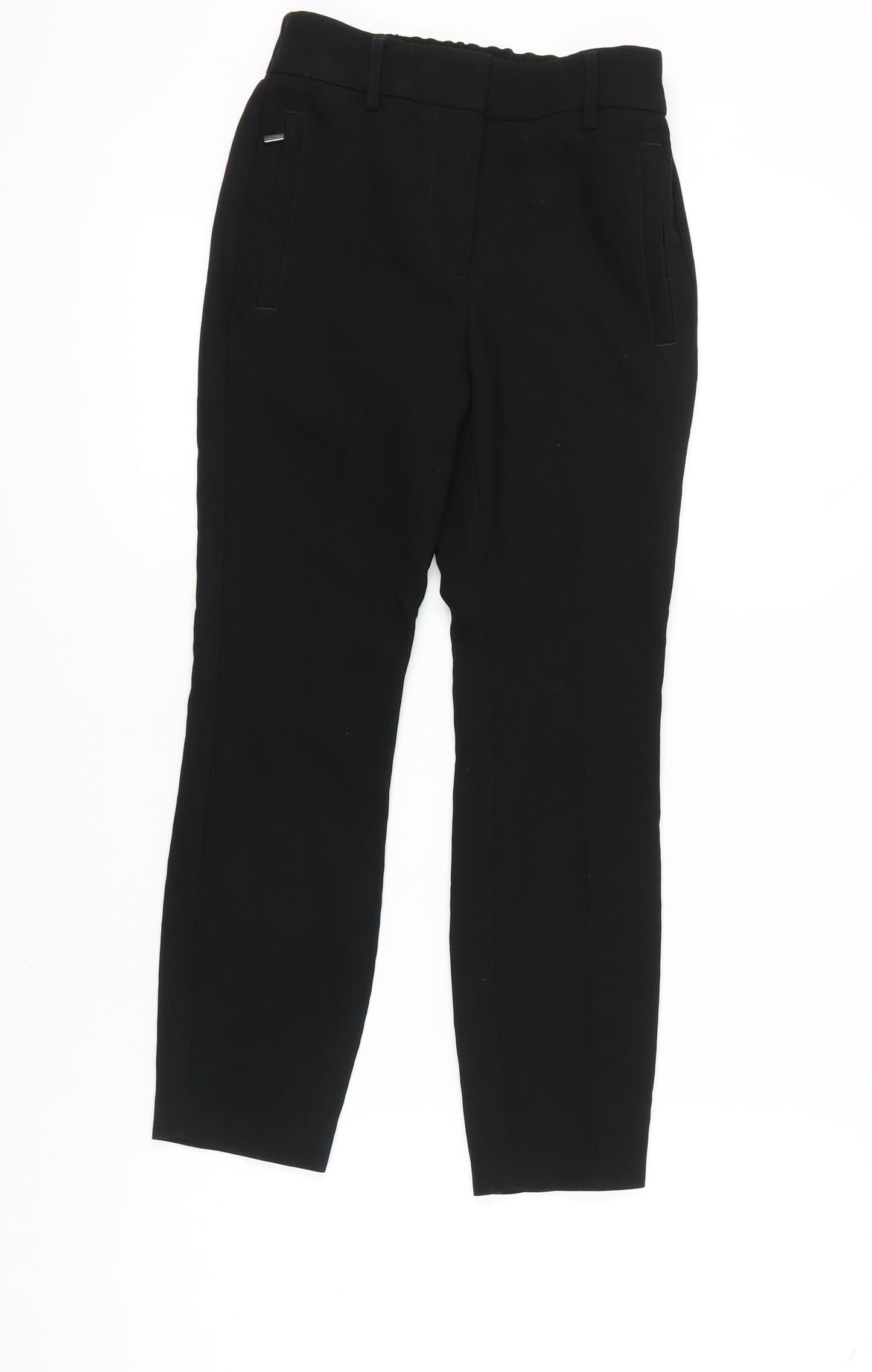 Next Women's Black Ankle Trousers Size 6 Slim Fit
