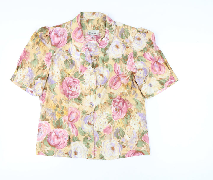 Essence Women's Multicoloured Floral Blouse Size 18
