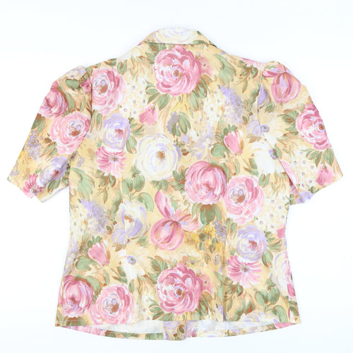 Essence Women's Multicoloured Floral Blouse Size 18