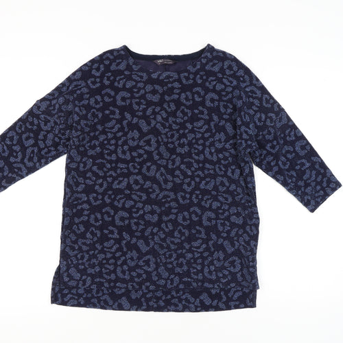 Marks and Spencer Women’s Blue Animal Print Blouse