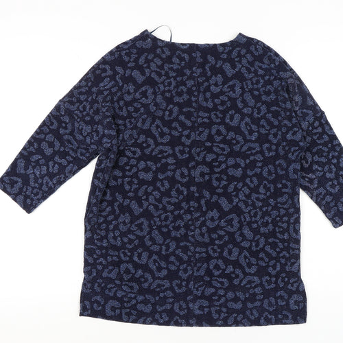 Marks and Spencer Women’s Blue Animal Print Blouse