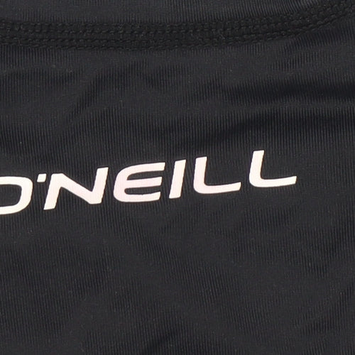 O'Neill Women's Black Striped T-Shirt Size 12