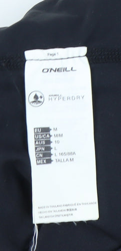 O'Neill Women's Black Striped T-Shirt Size 12