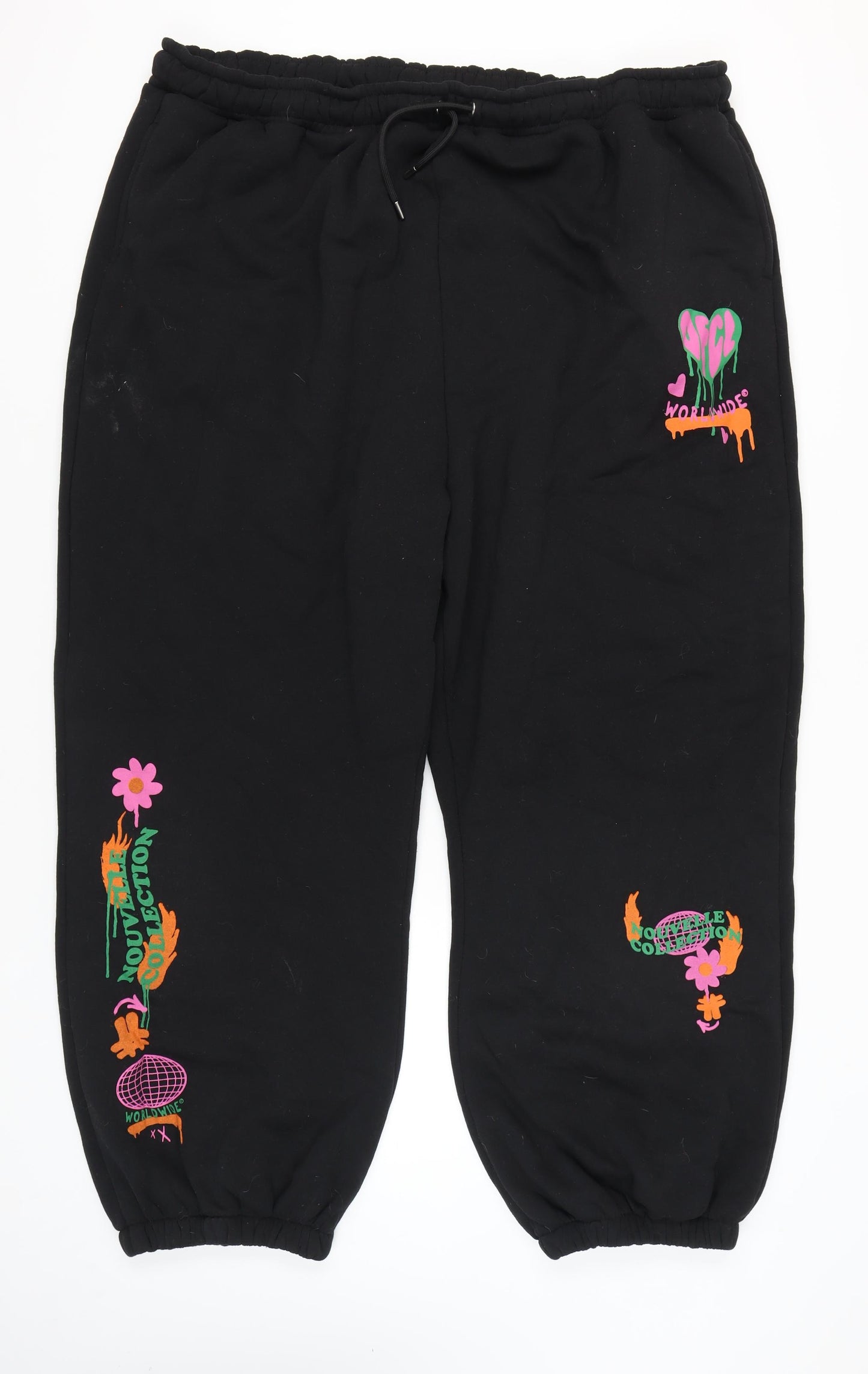 Boohoo Women's Black Jogger Trousers, Size 28, Plus