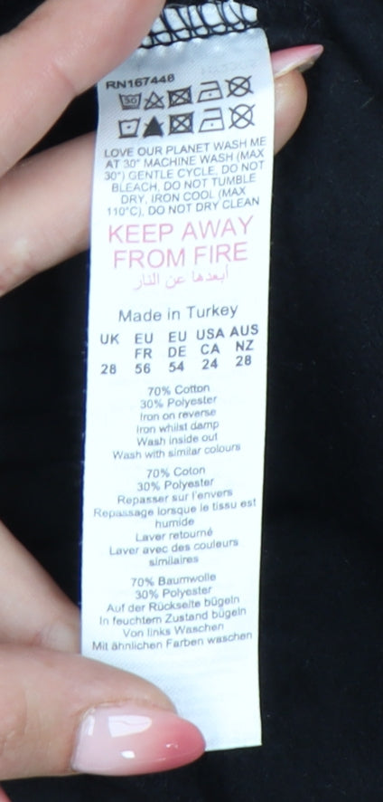 Boohoo Women's Black Jogger Trousers, Size 28, Plus