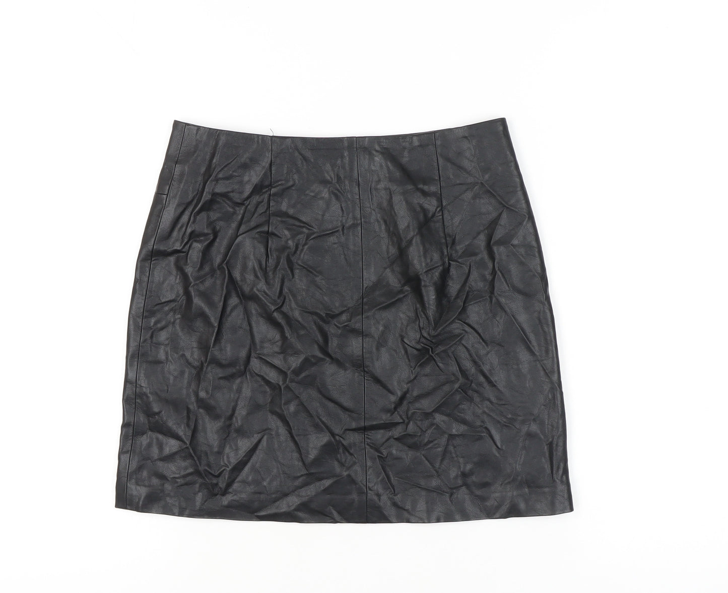New Look Women's Black Pencil Skirt Size 8 with Zip
