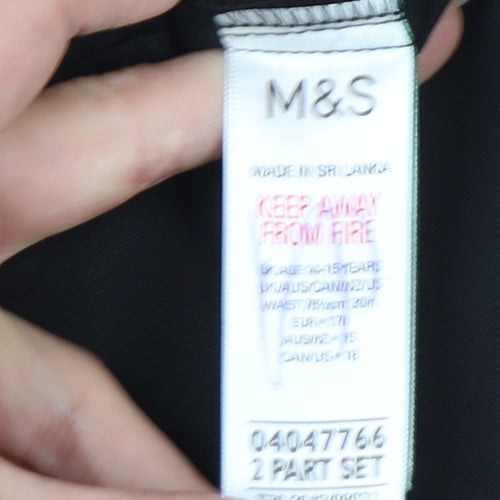 Marks and Spencer Boys Black Dress Pants 15 Years