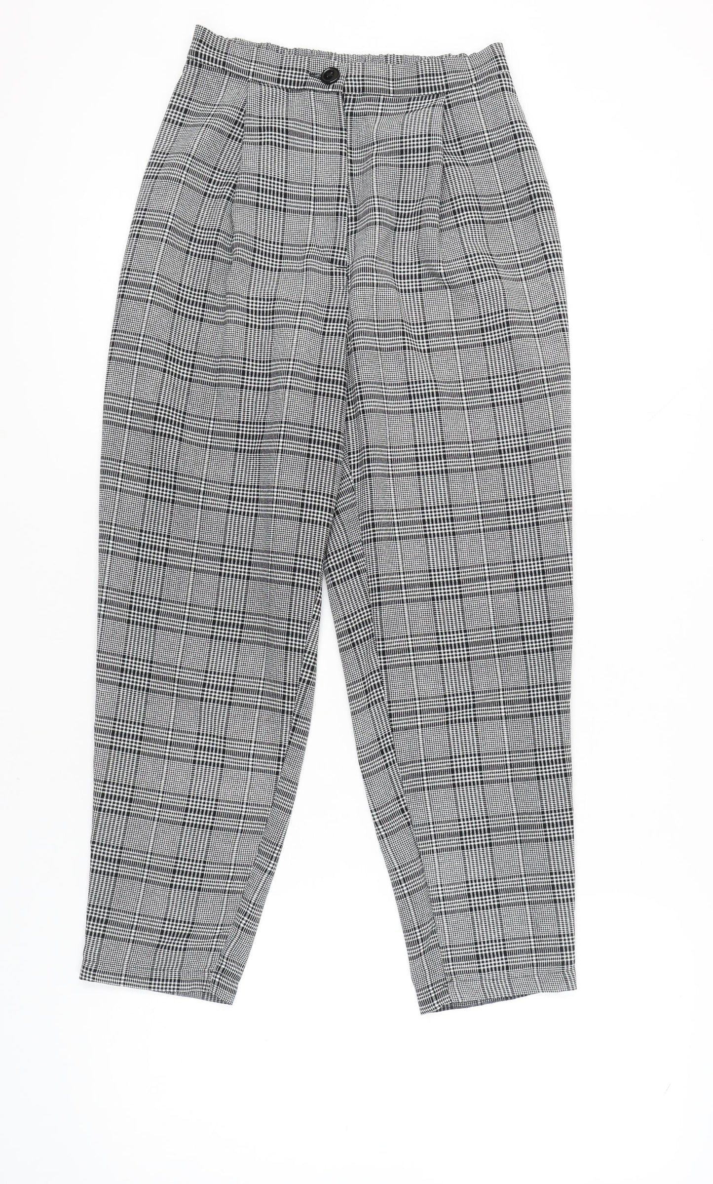 H&M Women's Checked Trousers, Size 8, Business Casual